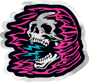 Soar is Dead skull sticker