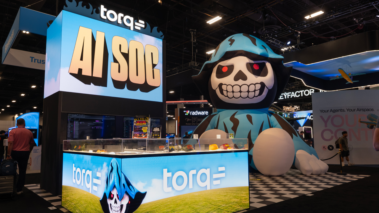 Torq at Black Hat 2026 — the booth, the tattoos, and the AI SOC Brain session